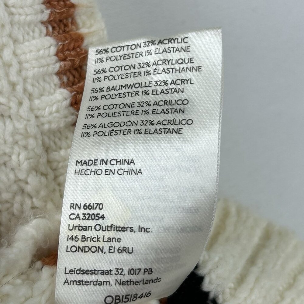 Maeve Anthropologie Willa Cable Knit Vest Size Medium Oversize Preppy Cozy - Picture 6 of 16